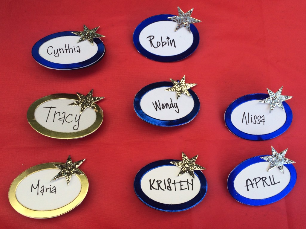 name tags made with Sizzix