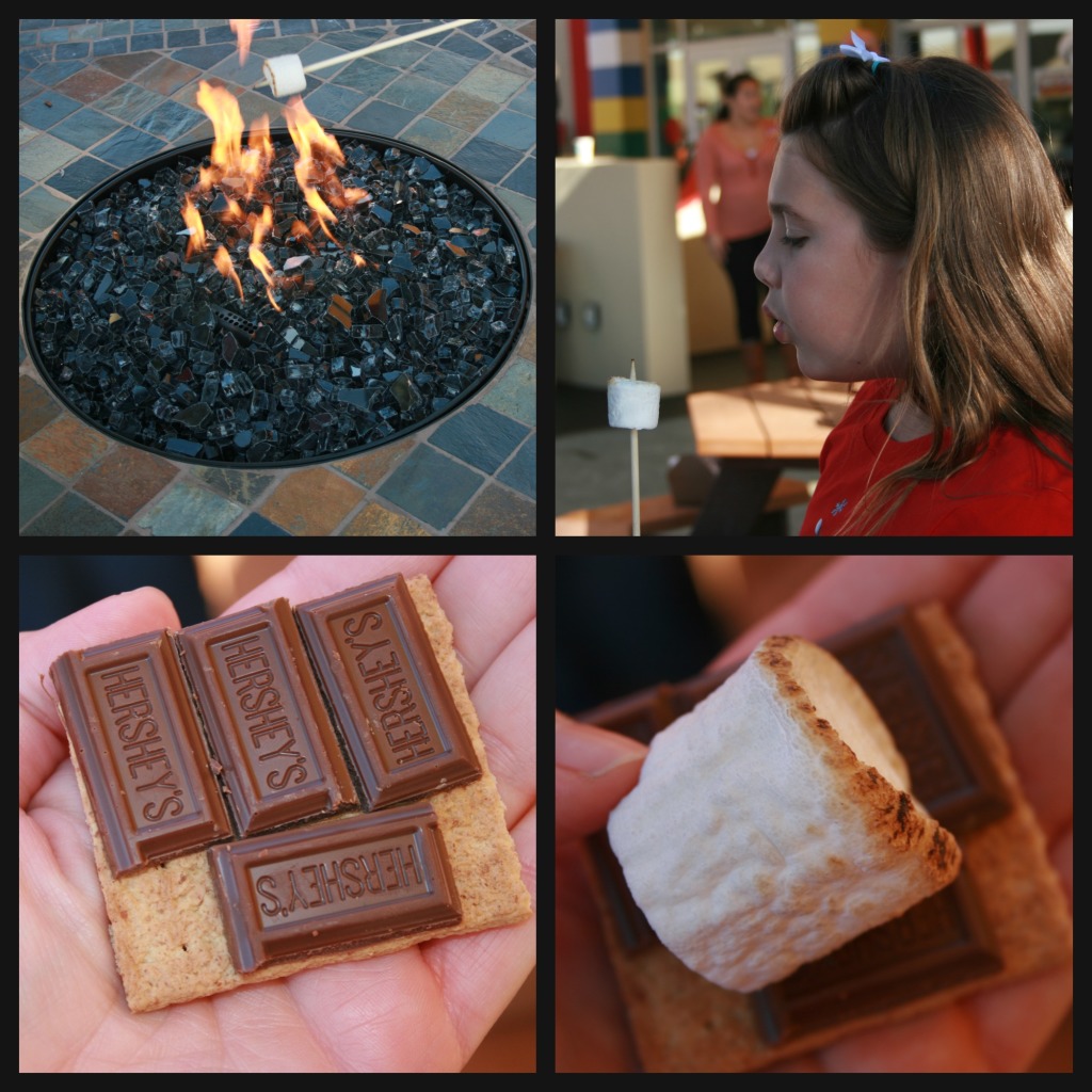 s'mores at Legoland collage