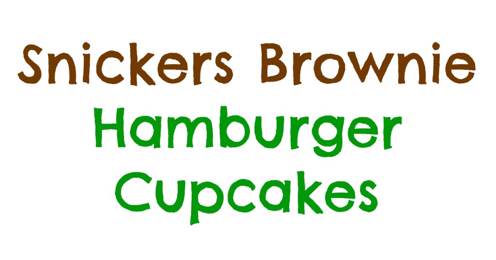 snickers-brownie-hamburger-cupcakes