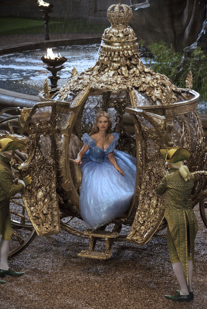 Lily James is Cinderella in Disney's live-action feature inspired by the classic fairy tale, CINDERELLA, which brings to life the timeless images in Disney's 1950 animated masterpiece as fully-realized characters in a visually-dazzlling spectacle for a whole new generation.