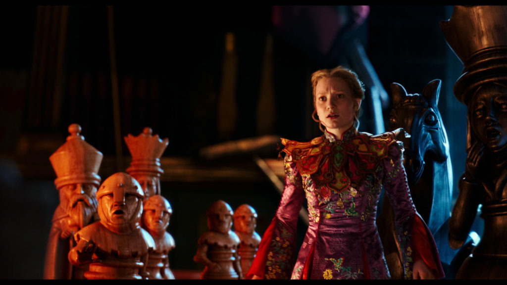 Alice (Mia Wasikowska) returns to the whimsical world of Underland in Disney's ALICE THROUGH THE LOOKING GLASS, an all-new adventure featuring the unforgettable characters from Lewis Carroll's beloved stories.